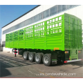 4 ejes de la valla semi trailer